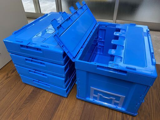 【新品未使用品 訳あり激安！】サンコー サンクレットオリコン P51B 5個セット 折りたたみコンテナ 折りコン コンテナボックス