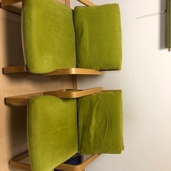 ウッドチェアー　椅子　2脚　