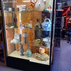 ☆中古 激安！！￥29,800＝＞25800円店舗移動のため！！全面グラス陳列棚　ショーケース　幅120cmｘ奥行45cmｘ高さ182cm　【BC104】