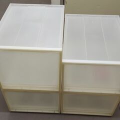 無印PP収納ケース 4つ（幅34×奥45.5×高30cm  1個...