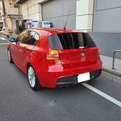 BMW116　Mスポーツ　H21後期モデル　車検6/9　走行51000キロ　社外ポータブルナビ＆地デジＴＶ＆カラーバックカメラ　ETC　専用エアロ＆17AW　ハーフレザーシート　キセノン　禁煙車の画像