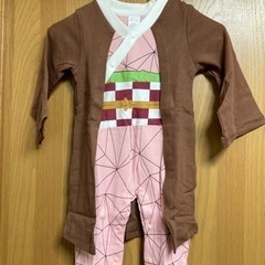 90センチ　ロンパース　鬼滅の刃　竈門ねずこ　ベビー服　ベビー　コスプレの画像