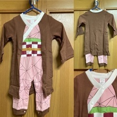 90センチ　ロンパース　鬼滅の刃　竈門ねずこ　ベビー服　ベビー　コスプレの画像