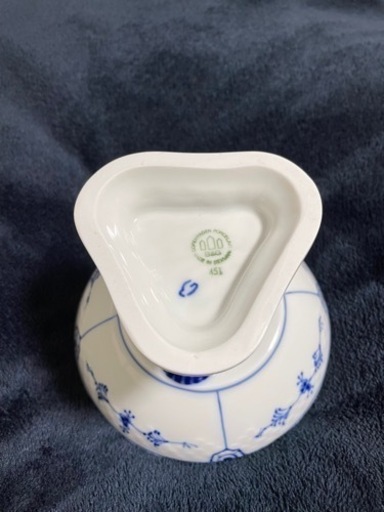 希少美品★B&Gロイヤルコペンハーゲン★ブルーフルーテッド★コンポート