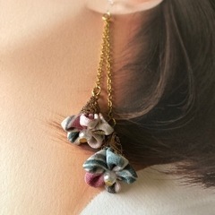 つまみ細工のピアス・イヤリング