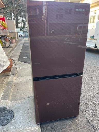 最短当日配送可★無料で配送及び設置いたします★冷蔵庫 ハイセンス HR-G13A-BR 2017年製★HIS1A