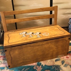 オモチャ箱　木製ベンチ