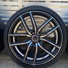 BADX バドックス ロクサーニケラス▪️ブラックミラーポリッシュ/アンダーカット▪️18inchi 7.5J▪️215/40R18の画像