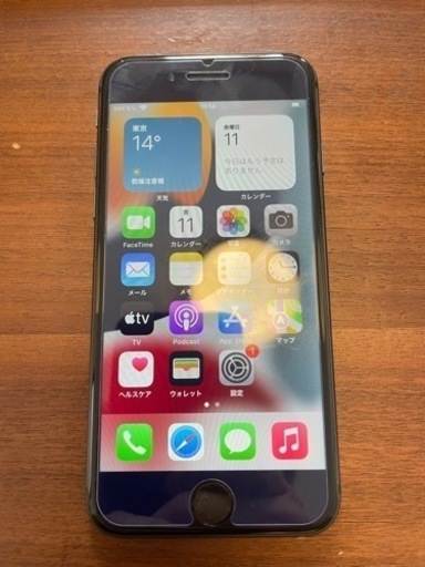 美品 iPhone8 64GB ブラック Simフリー バッテリー新品