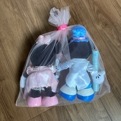 無料配送可能！ミッキー　ミニー　電報ぬいぐるみの画像