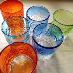 琉球ガラスコップ6個