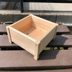 檜の植木鉢　ハンドメイド　タイプD
