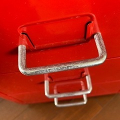 3/31迄　IKEA スチール製引き出しユニット　HELMER ヘルメル　レッドの画像