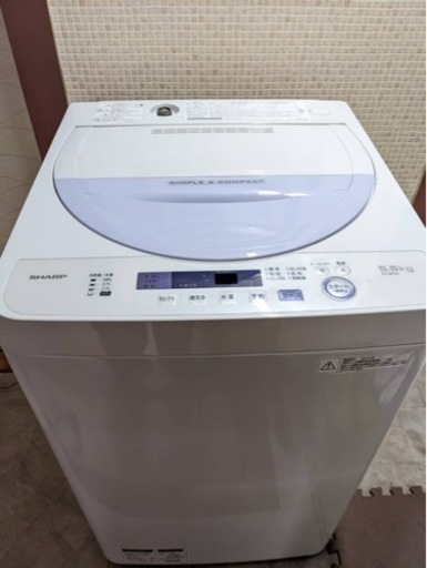 【中古】SHARP 洗濯機　５.5ｋ