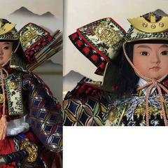 表情が大変凛々しく美しい 五月人形 久月 「立武者」 兜 鎧 甲冑 端午の節句 子供の日 ガラスケース付 直接受け渡し歓迎 ^o^の画像