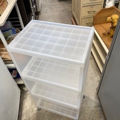 無印 3段 収納 ワゴン キッチン ラック 中古家具 リサイクルの画像