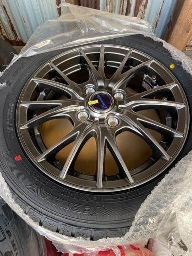 スタッドレスタイヤ ホイール4本セットホットスタッフ エクシーダ E05クリアシルバー(CS)14インチ 4.5J2021年製 グッドイヤー  アイスナビ 7 日本製 155/65R14 75Q 【１３日まで購入出来る方32000円にお値下げできます！】