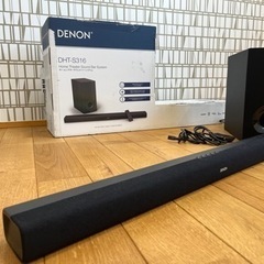 DENON(デノン)  2021年製　サウンドバー&サブウーファー　DHT-S316