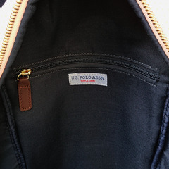 新品！66%OFF US POLO ASSN パンチングデザイン バックパック ピンク ゴールドパーツ ハイブリッドボンディング リュック ユーエスポロアッスンの画像