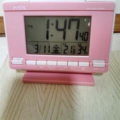 超美品♦️超超超激安♦️電波時計ピンク♦️色々な機能付いて見やす...