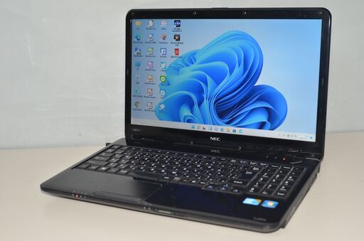 中古ノートパソコン Windows11+office 大容量HDD750GB NEC LS550/B core i5/4GB/15.6インチ/DVDマルチ/HDMI/無線/テンキー/便利なソフト