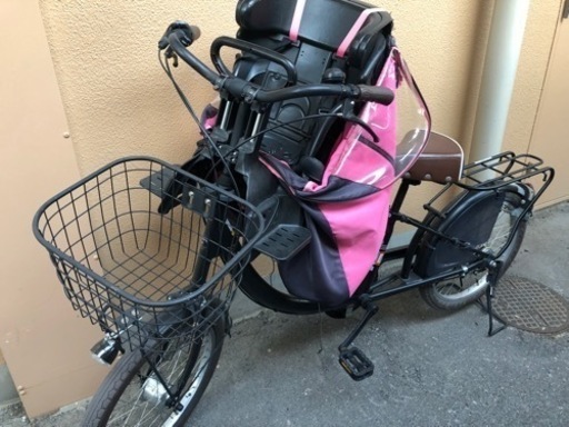 非電動自転車　前乗り子供乗せ付き