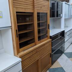 河口家具/2面食器棚/カップボード/BUMP（バンプ）/無垢材/...
