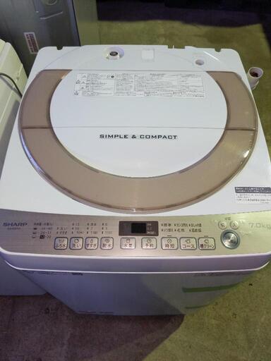 0311-3 SHARP(シャープ) ES-KS70T-N 洗濯機 7kg 2018年製