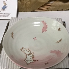 ピーターラビット　カゴと小皿5枚セット