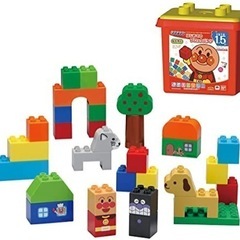 アンパンマン　ブロックラボ　はじめてのブロックバケツ　知育玩具　バンダイ　想像力　脳の画像