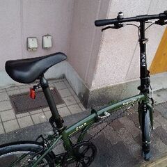 DAHON D6 折りたたみ自転車 2018年製 マットカーキ