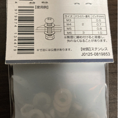ステンなべ小ねじの画像
