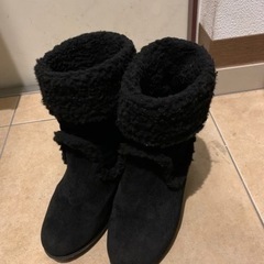 ムートン ヒール ブーツ