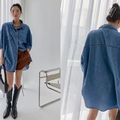 【新品】デニムシャツの画像