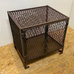 鉄製ゴミ箱 エキスパンドメタル ダストボックス　/SL1