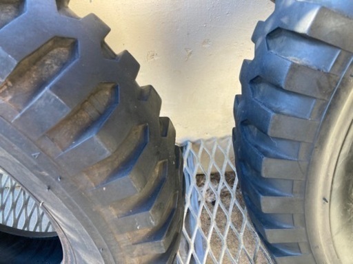 DUNLOP 6.00r16  下駄タイヤ　2本のタイヤのみ