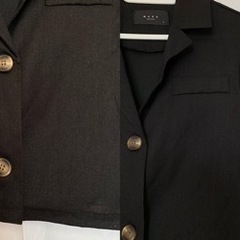 【新品】リネンクロップジャケットの画像