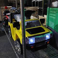 土曜，日曜日限定販売！激安電動乗用カー！ハマータイプ・イエロー