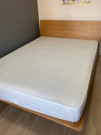 無印ベッドフレーム ダブル＋コアラマットレス ダブルサイズ】無印の