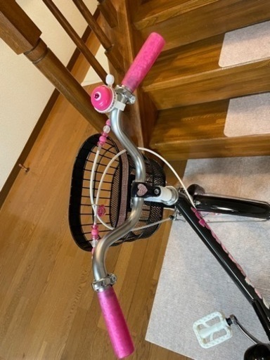 自転車　女の子用　20インチタイヤ　hardcandy 美品☆子供用自転車 ピンク HARDCANDY 補助輪付き カゴ付き 女の子用 