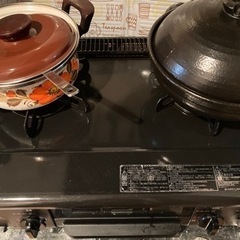 パロマ　2口ガスコンロ　(受け渡し者決定しております)