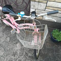 子供用20インチ自転車【ピンク色】の画像