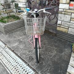 子供用20インチ自転車【ピンク色】の画像