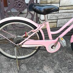 子供用20インチ自転車【ピンク色】の画像