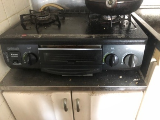 リンナイ Rinnai KGK562SBL ガステーブルコンロ 都市ガス左強火力