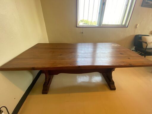 [カフェスペースにいかがでしょうか？]アメリカン家具　ヴィンテージ　ダイニングテーブル 　180cm