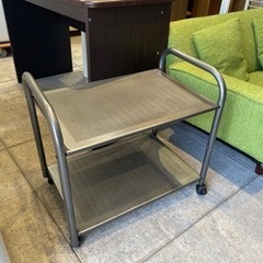テレビラック テレビ台 キャスター付 ワゴン スチールラック 中古家具