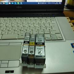 使用済み空インク　BCI-320PGBK黒/BCI-321黒色/...