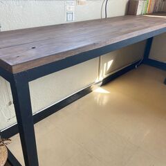 [カフェなどにいかがでしょうか？]カフェカウンター　カフェテーブル　業務用 作業台　什器 　アイアン　カウンターテーブル　インダストリアル　大 
