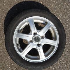 夏タイヤ165/55R14ブリヂストン 14インチアルミ付き 4...